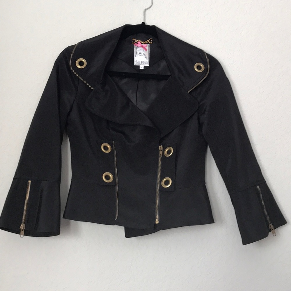 Black Yoanna Baraschi Jacket Gold detail size 2 🔥